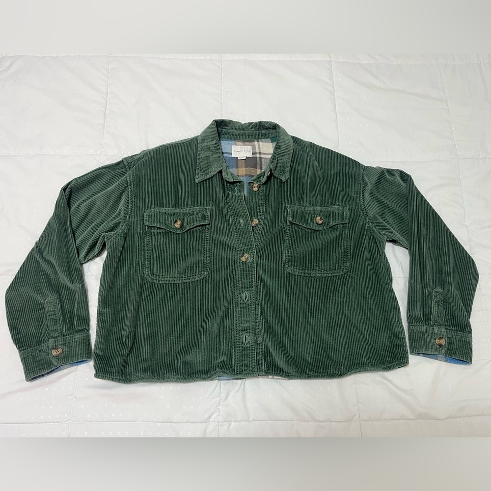 American Eagle Outfitters Forest Green Corduroy Jacket